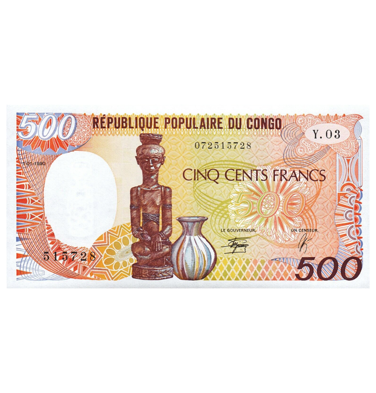 Congo 500 Francos 1990 Pick 8c