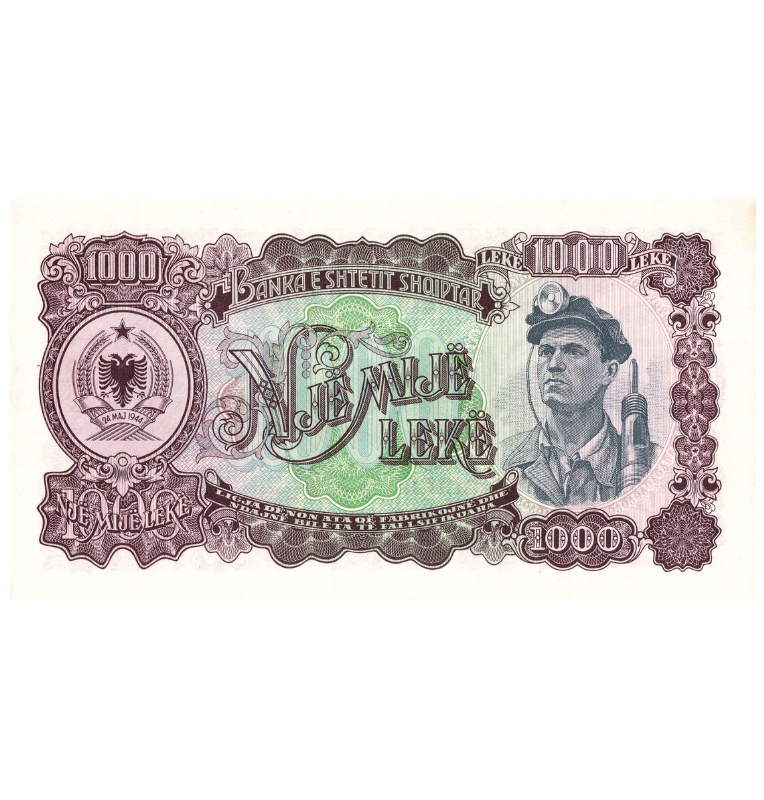 Albania 1.000 Leke 1957 Pick 32a