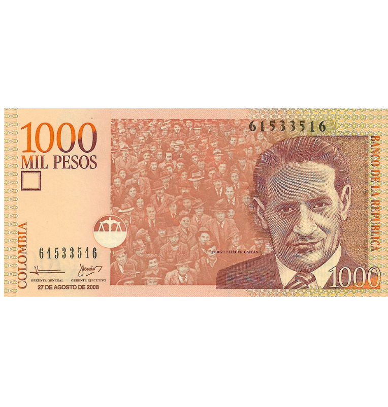 Colombia 1.000 Pesos 2008 Radar 61533516