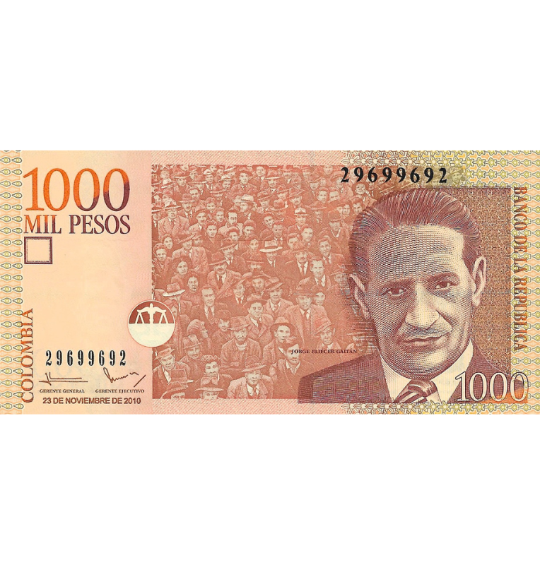 Colombia 1.000 Pesos 2010 Radar 29699692