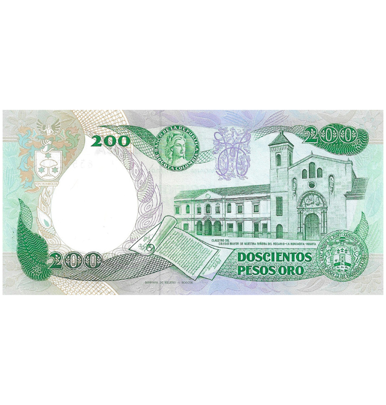 Colombia 200 Pesos Oro 1984 Noviembre 1