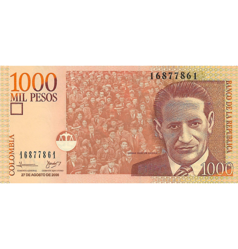 Colombia 1.000 Pesos 2008 Radar 16877861