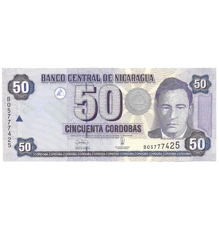 Nicaragua 50 Cordobas 2006 Pick 198