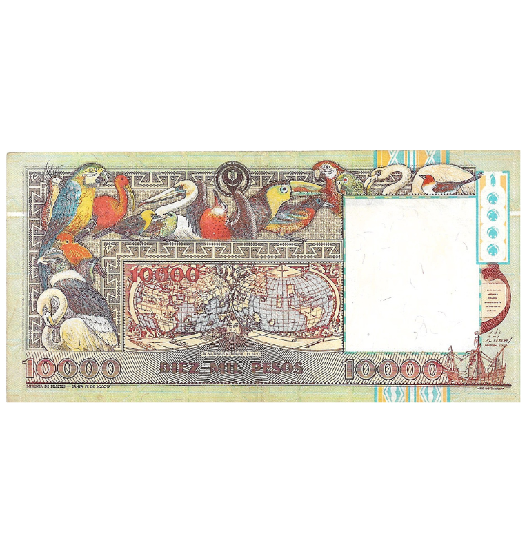 Colombia 10.000 Pesos 1993 NO UNC