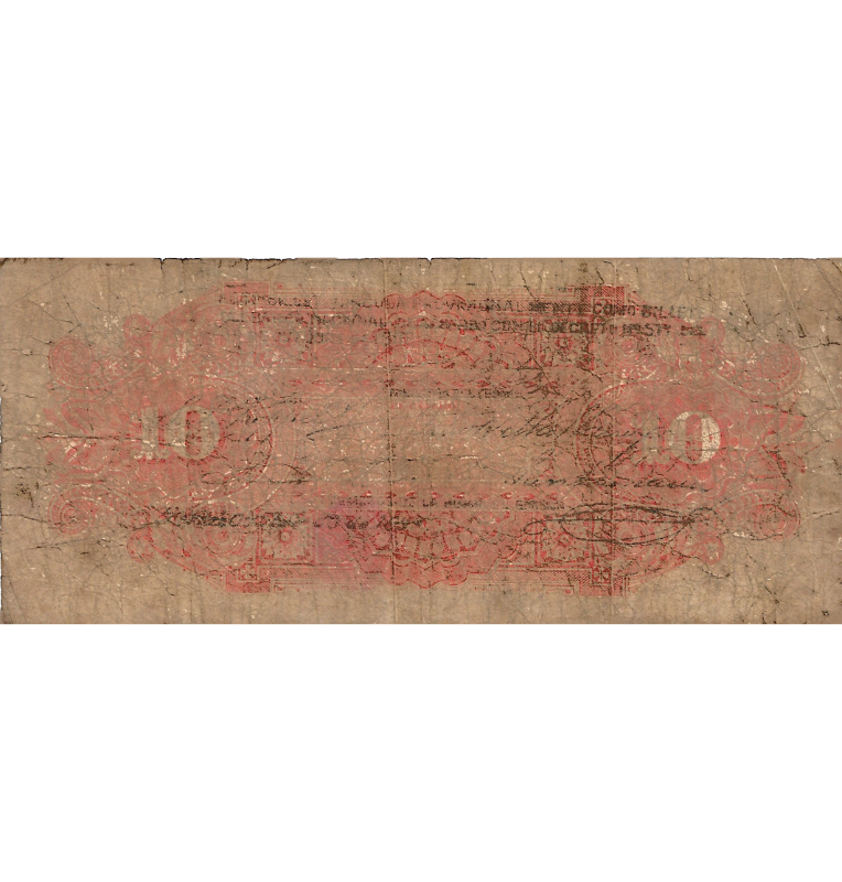 Colombia 10 Pesos El Banco de la Unión enero 1 de 1883 NO UNC