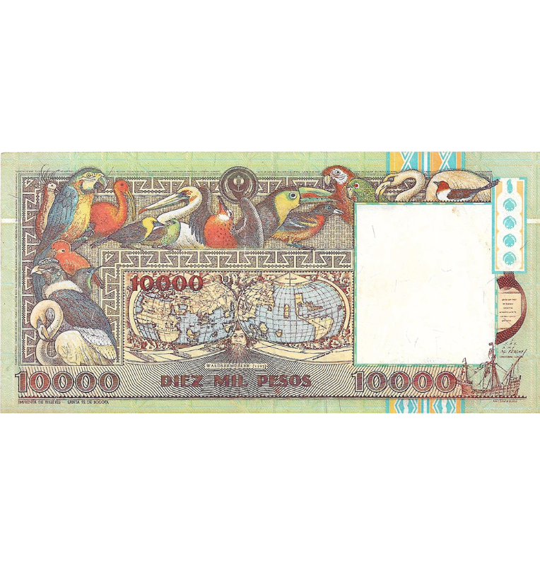 Colombia 10.000 Pesos 1994 NO UNC