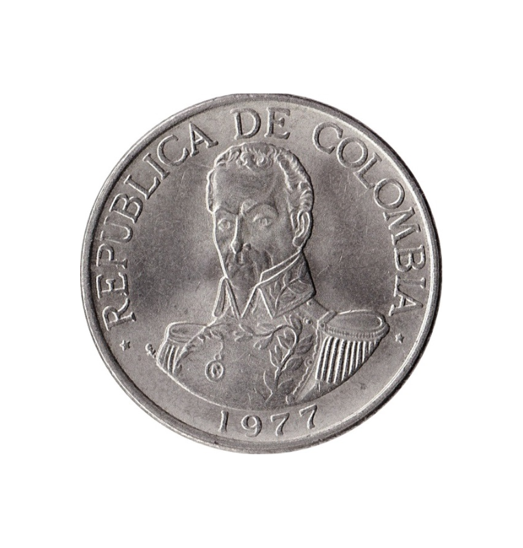 Colombia 1 Peso 1974-1977 NO UNC