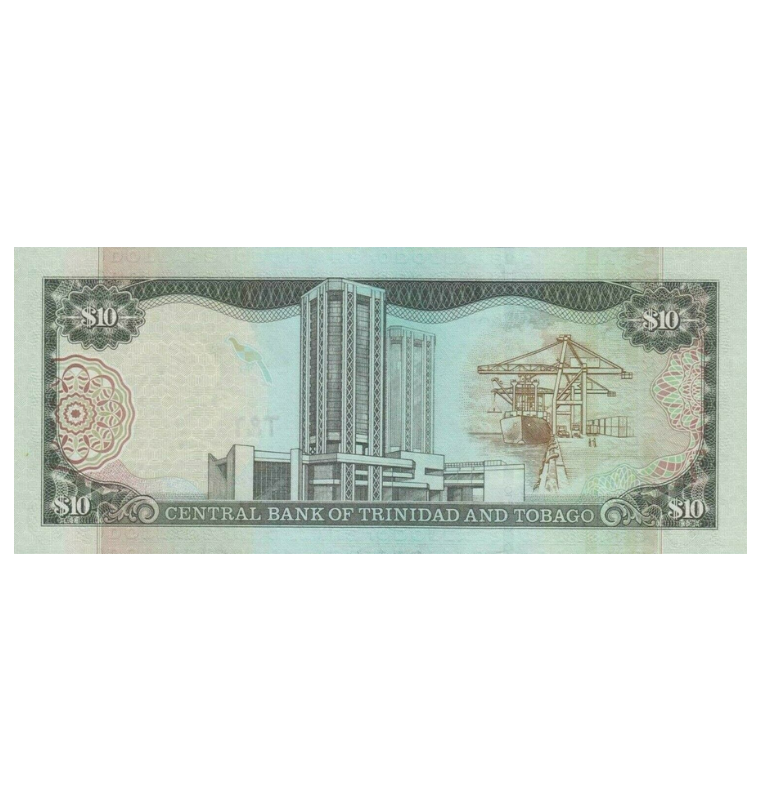 Trinidad y Tobago 10 Dólares 2002 Pick 43 (NO UNC)