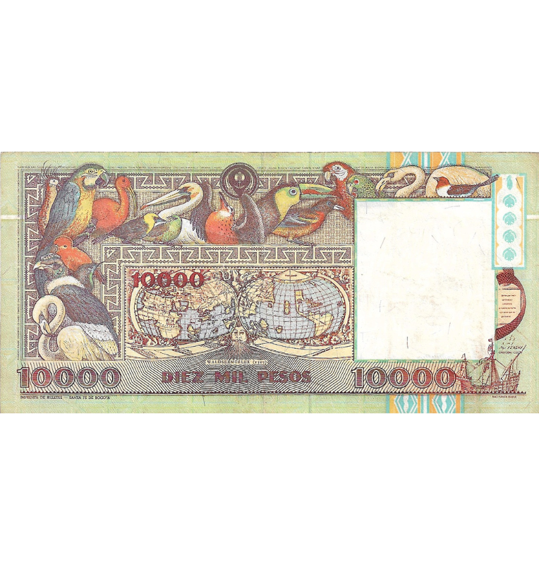 Colombia 10.000 Pesos 1994 NO UNC