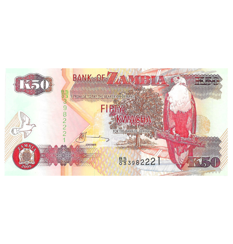 Zambia 20 Kwacha 2009 Pick 37