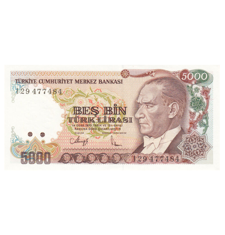 Turquía 5.000 Liras 1979 Pick 198
