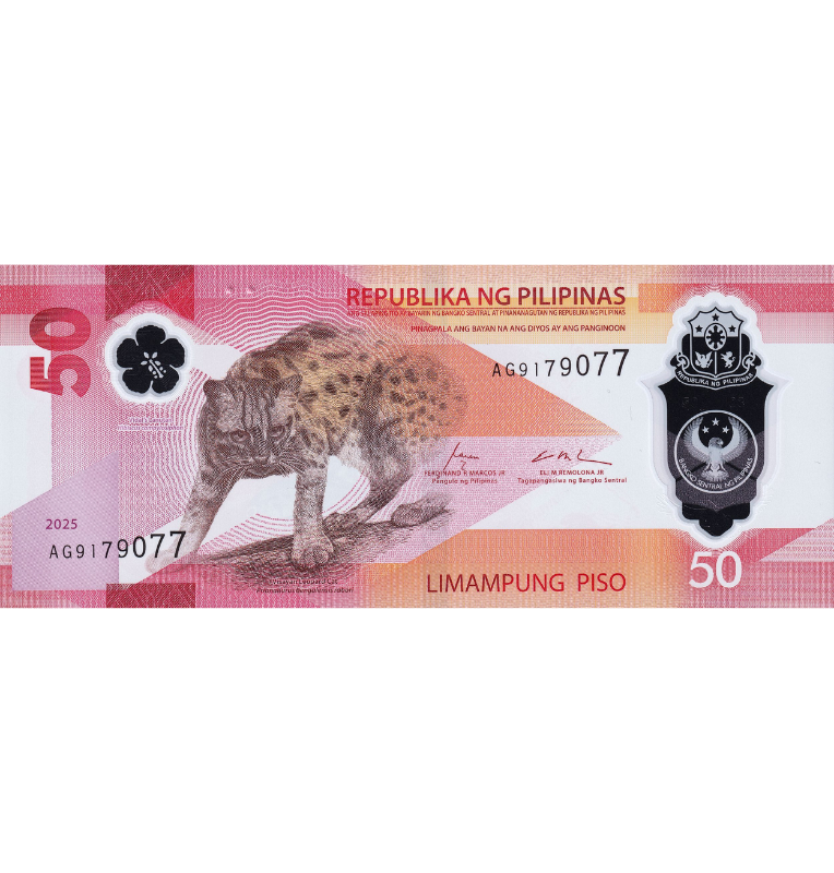 Filipinas 50 Piso 20025 Polímero