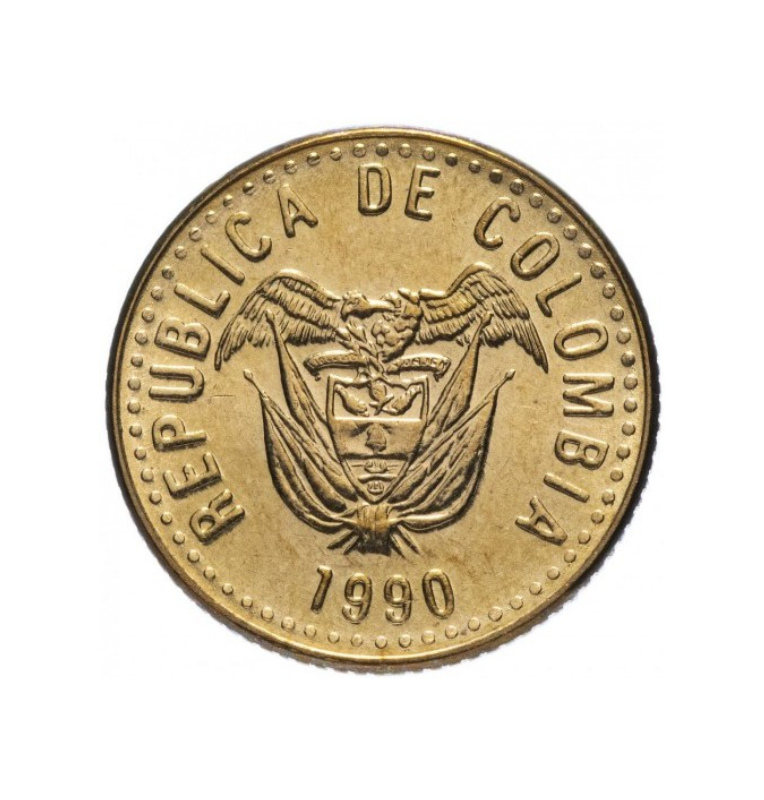 Colombia 5 pesos 1993 NO UNC