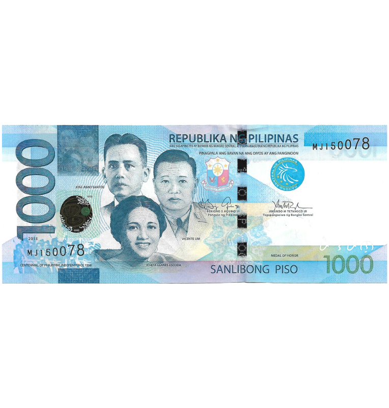 Filipinas 1.000 Piso 2013 Pick 211b