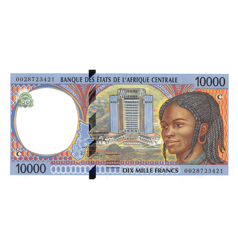 Congo 10.000 Francos 2000 ND Pick 105Cf