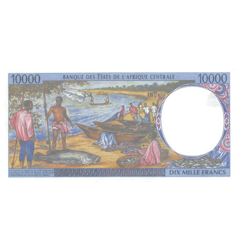 Congo 10.000 Francos 2000 ND Pick 105Cf