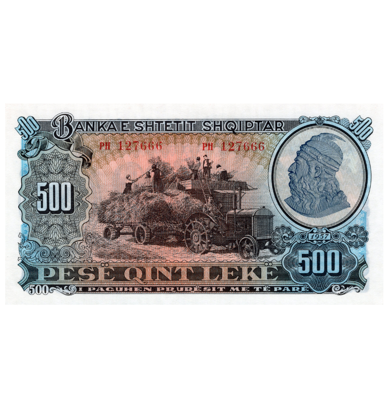Albania 500 Leke 1957 Pick 31a