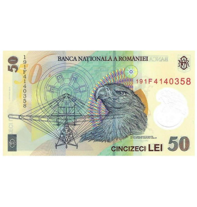 Rumanía 50 Lei 2005 Pick 120 (Polímero)