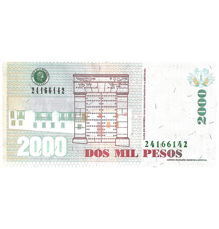 Colombia 2.000 Pesos 2014 Radar 24166142