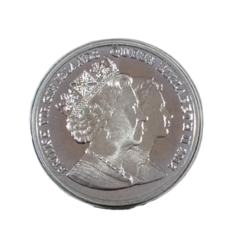 Islas Vírgenes Britanicas 10 Dólares 2012 NO UNC Emisión conmemorativa Juegos Olímpicos de Verano, Londres 2012