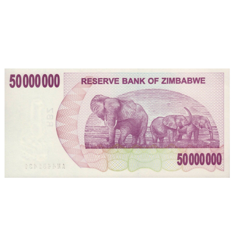 Zimbabue 50.000.000 Dólares 2008 Pick 57