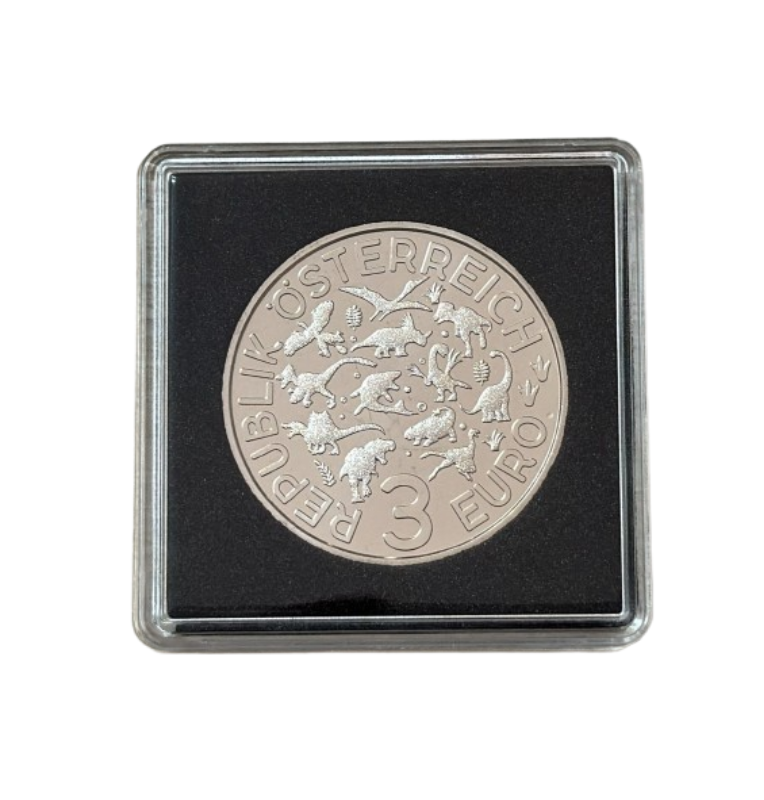Austria 3 Euros 2020 Moneda conmemorativa Anquilosaurio magniventris.