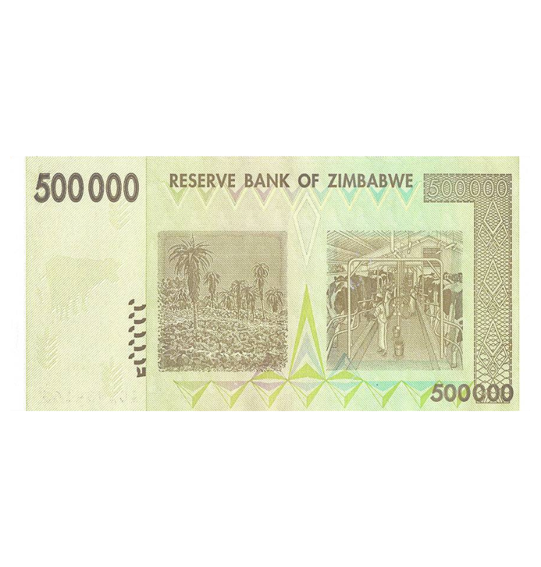 Zimbabue 500.000 Dólares 2008 Pick 76