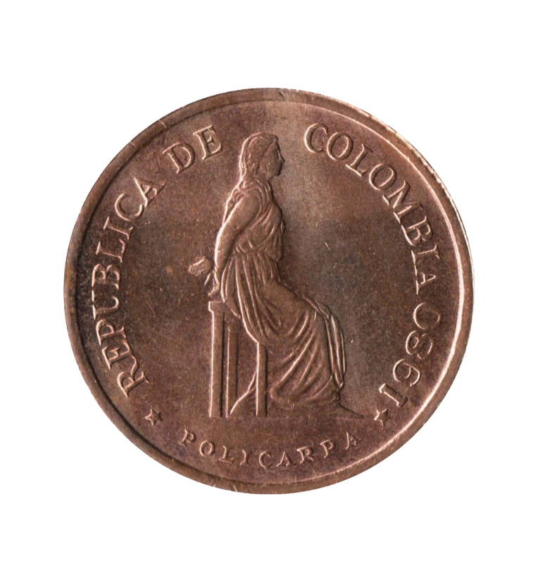 Colombia 5 Pesos 1980 Policarpa. NO UNC