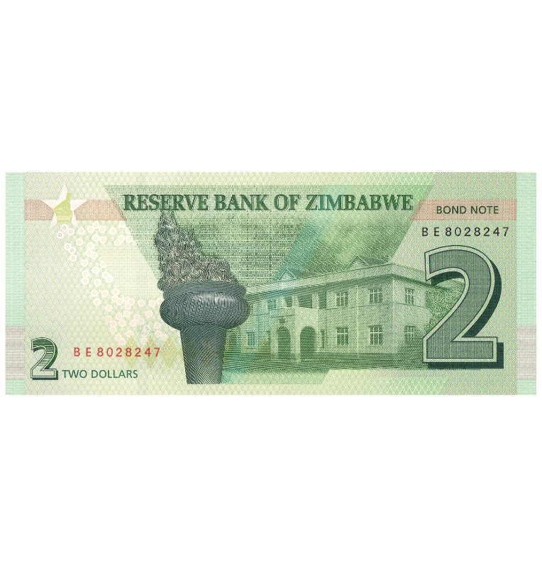 Zimbabue 2 Dólares 2016 Pick 99