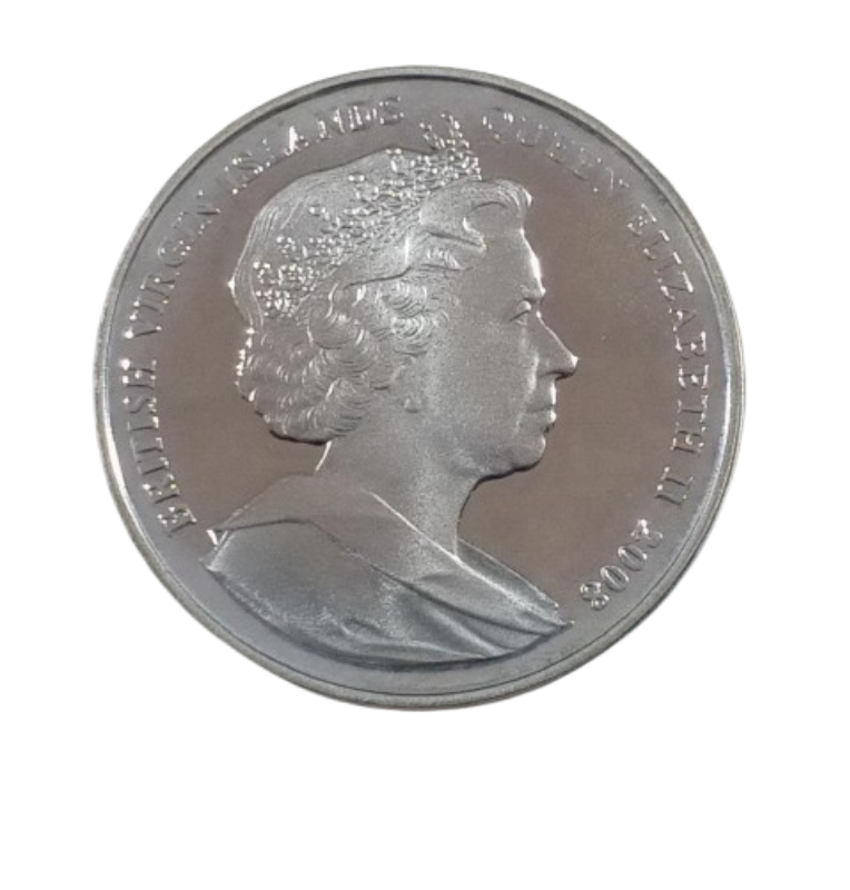 Islas Vírgenes Britanicas 10 Dólares 2008 Emisión conmemorativa Olimpiadas de Pekín