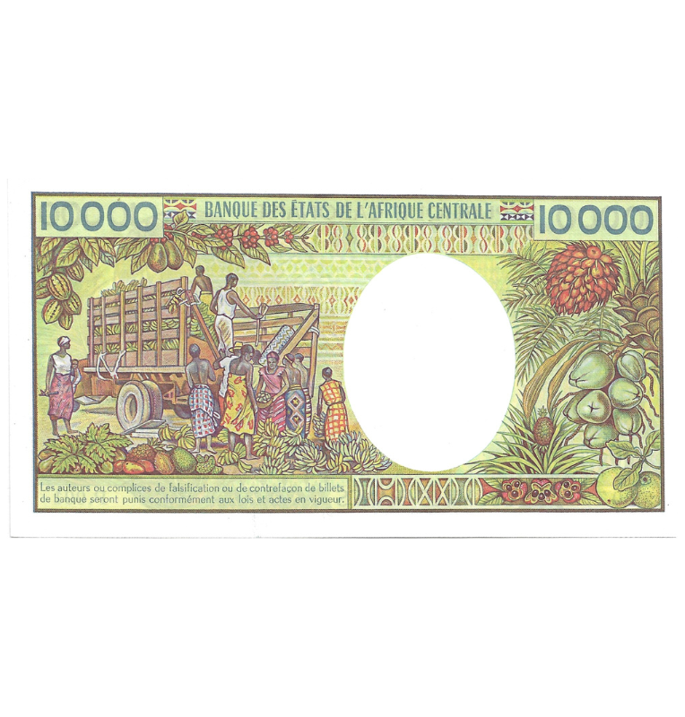 Gabón 10.000 Francos 1984 Pick 7a NO UNC