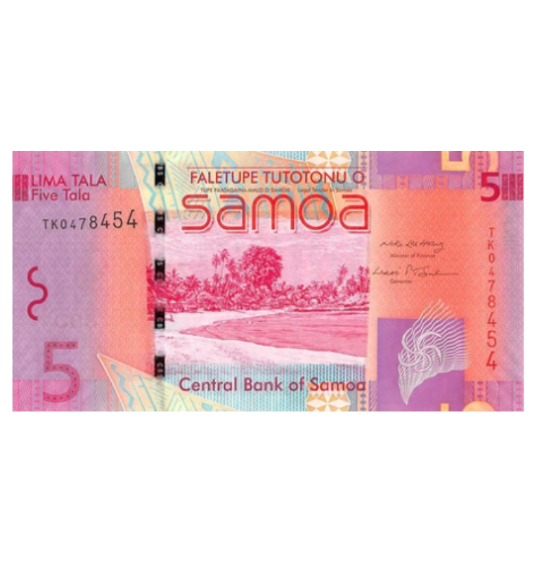 Samoa 5 Tala 2008 ND Pick 38a