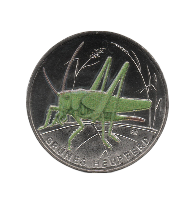 Alemania 5 Euros 2024 Emisión conmemorativa saltamontes verde