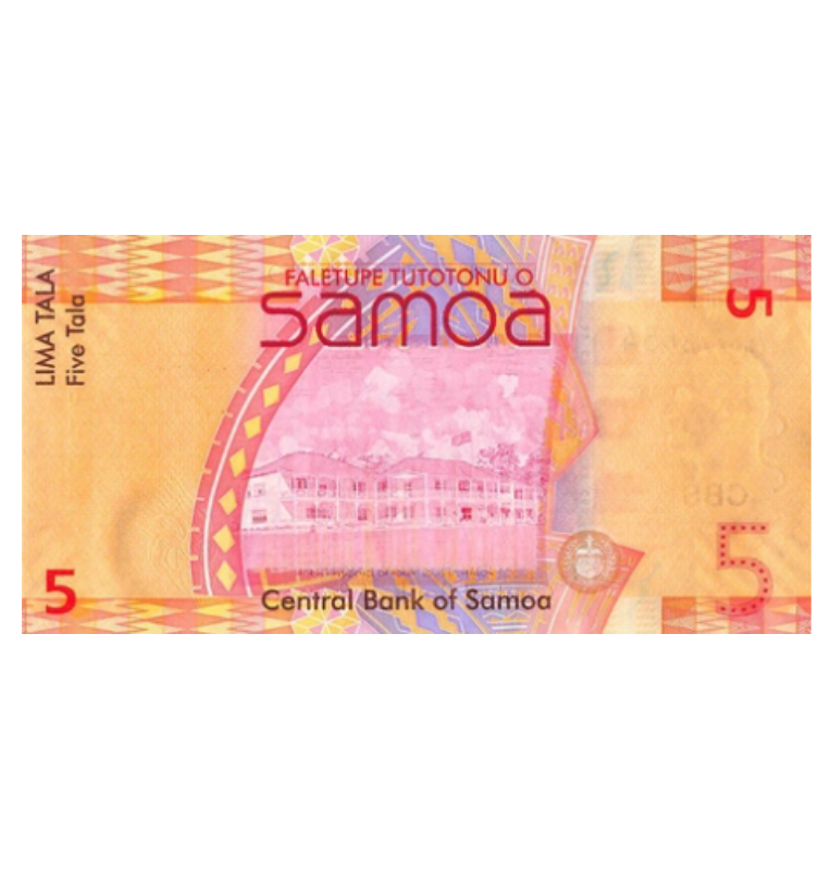 Samoa 5 Tala 2008 ND Pick 38a