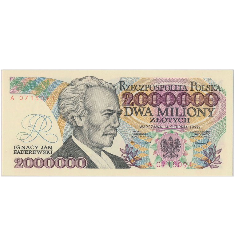 Polonia 2.000.000 1992 Pick 158a