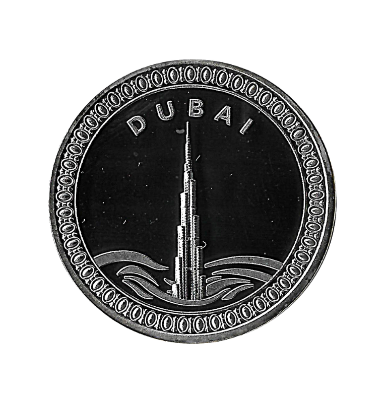 Emiratos Árabes Unidos Medalla - Dubai en la cima - Burj Khalifa