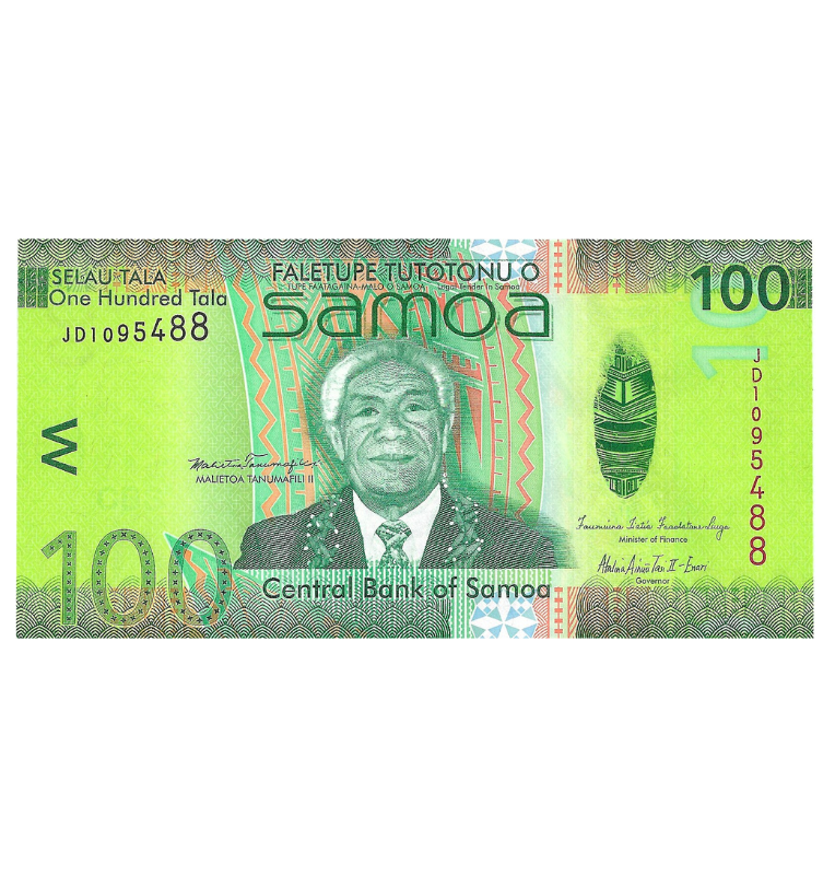Samoa 100 Tala 2012 ND Pick 44a