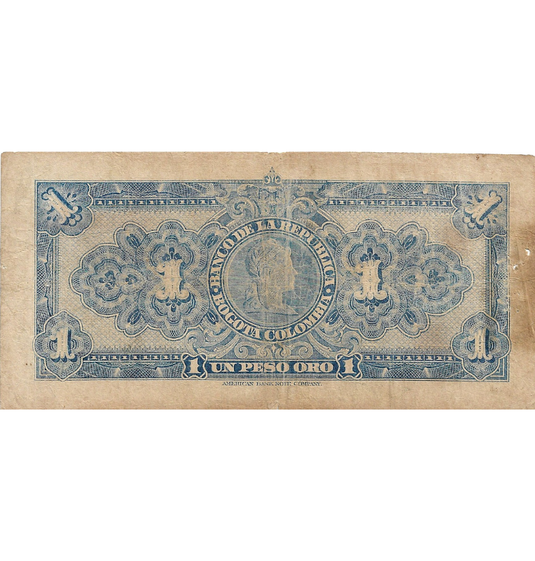 Colombia 1 Peso 1947 NO UNC
