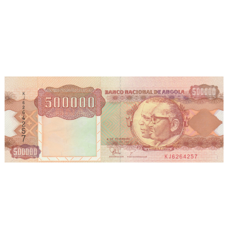 Angola 500.000 Kwanzas 1991 Pick 134