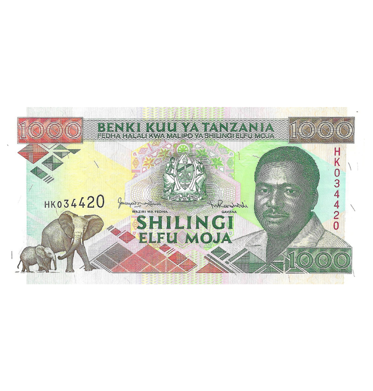 Tanzania 1.000 Shillings 1993 ND Pick 27c