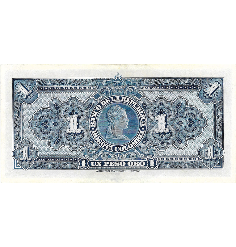 Colombia 1 Peso Oro 1947 NO UNC