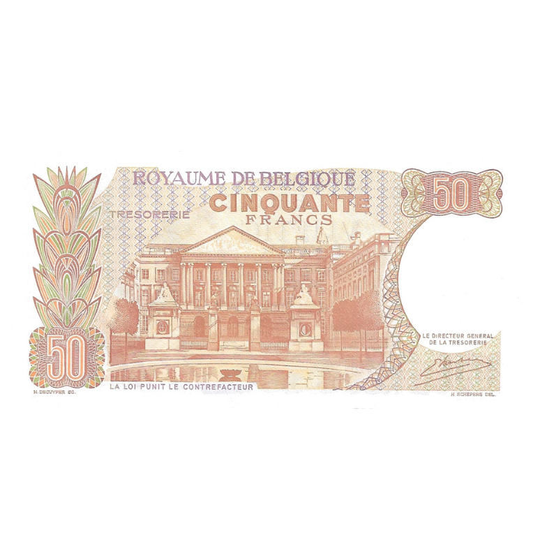 Belgica 50 Francs 1966 Pick 139 NO UNC