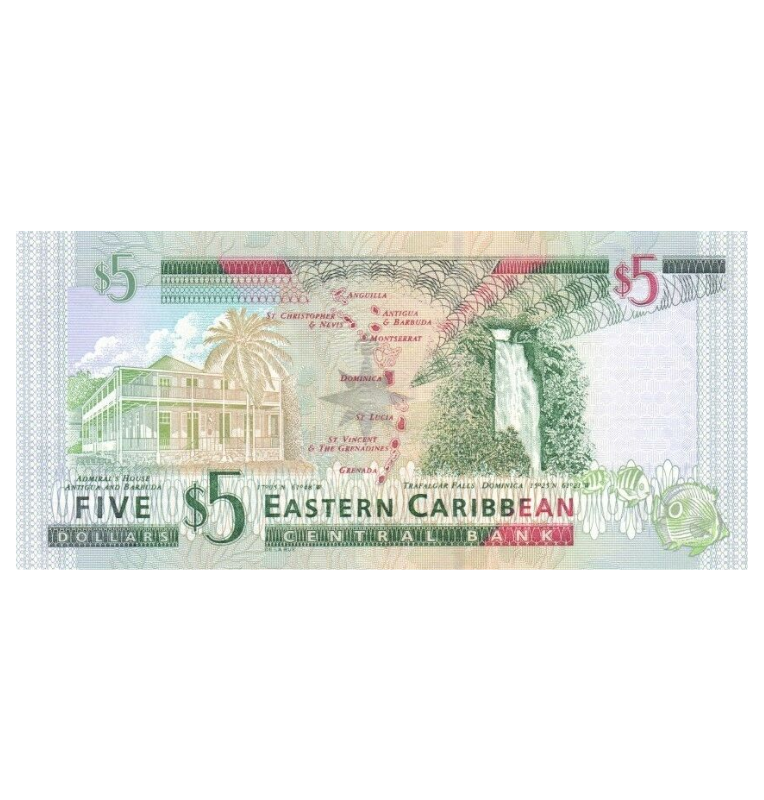 San Cristóbal y Nieves 5 Dólares 2003 ND Pick 42k