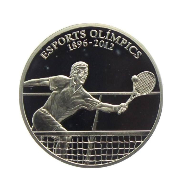 Andorra 10 Dinares 2010 Emisión conmemorativa Tenis