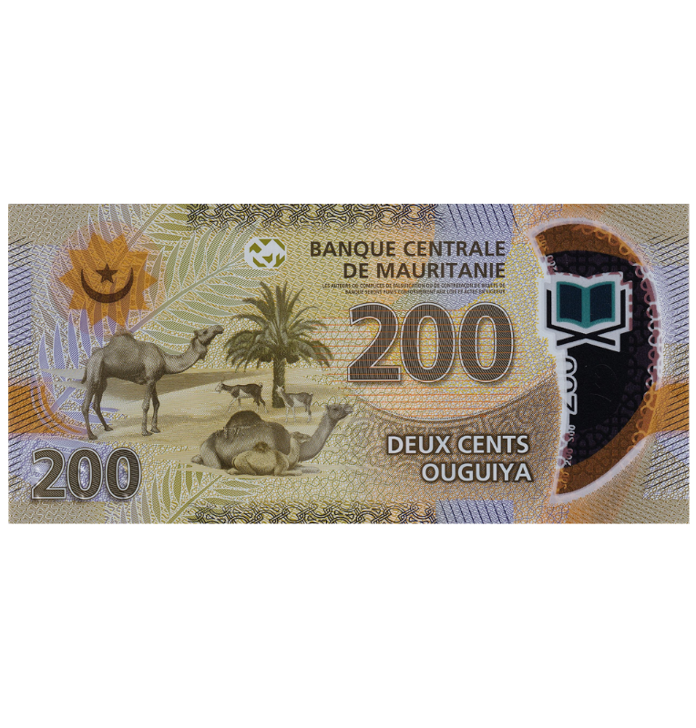 Mauritania 200 Ouguiya 2017 Pick 24 Polímero