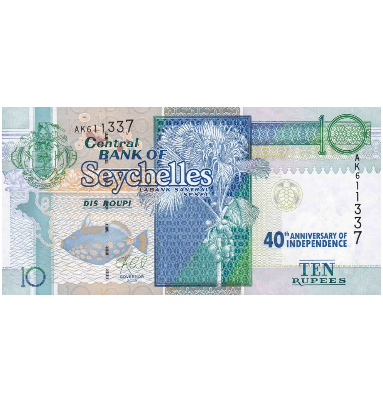 Seychelles 10 Rupias 2013 Conmemorativo Pick 52