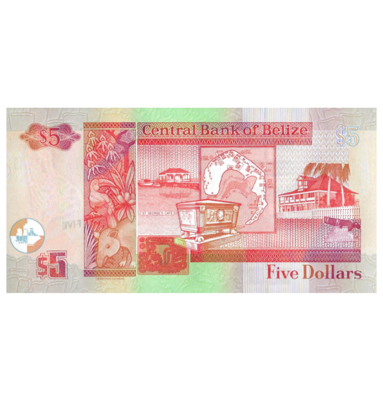 Belice 5 Dólares 2020 Pick New