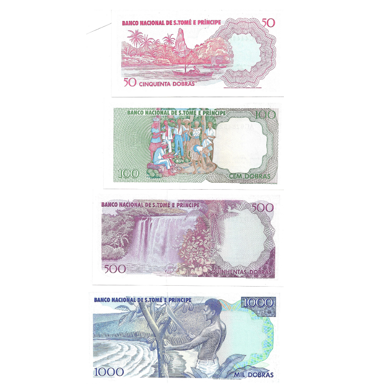 San Tome y Príncipe set de 4 billetes