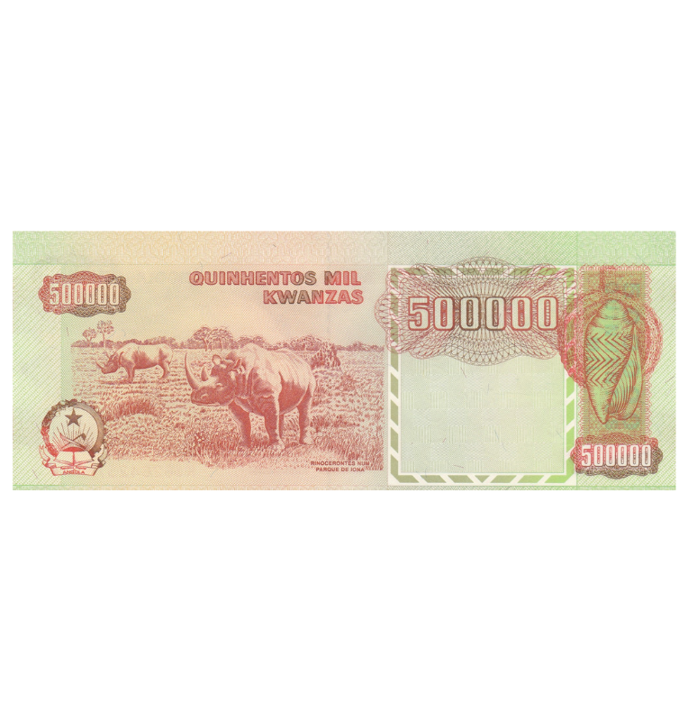 Angola 500.000 Kwanzas 1991 Pick 134