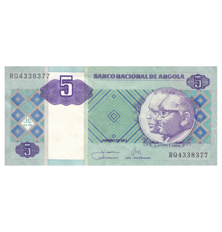 Angola 5 Kwanzas 2011 Pick 144c